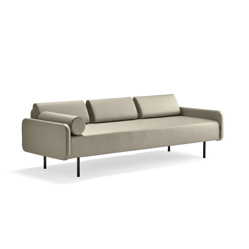 Sofa Trendy, 3 Miejscowa, Sztuczna Skóra, Szary