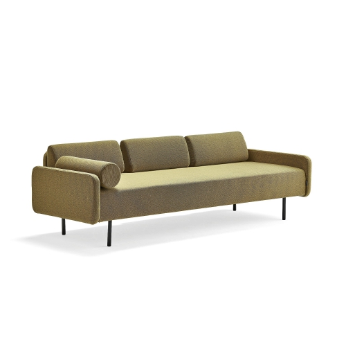 Sofa Trendy, 3 Miejscowa, Tkanina, Złoty