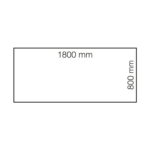 Biurko Proste Flexus, 1800x800 Mm, Laminat, Buk