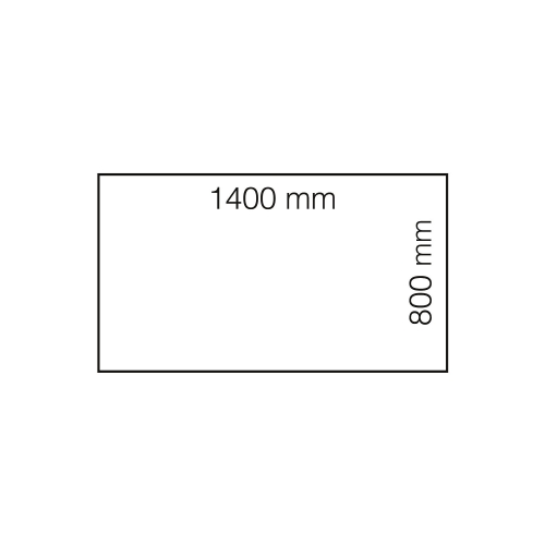 Biurko Modulus, Rama 4 Nogi, 1400x800 Mm, Czarny, Brzoza