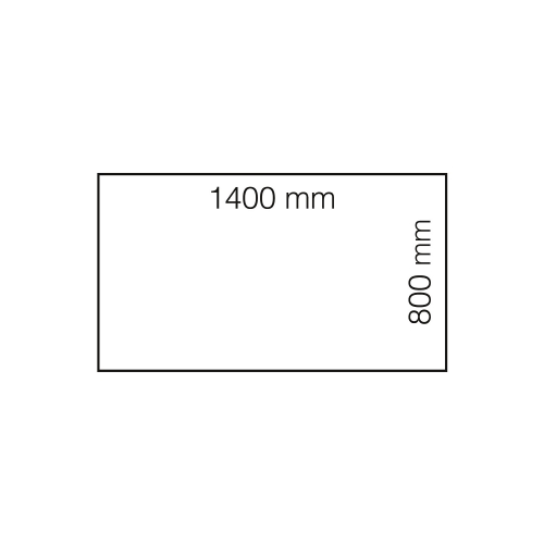 Biurko Modulus, Rama 4 Nogi, 1400x800 Mm, Biały, Czarny