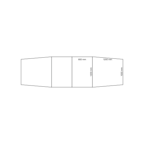 Stół Konferencyjny Modulus 4000x1200 Mm, Rama T, Srebrna Rama, Biały