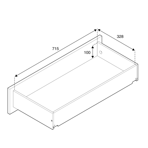 Szafa Qbus 2 Półki + 2 Szuflady, Nóżki, Uchwyty, 1332x800x420 Mm, Biały