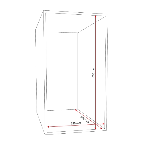 Szafa Schowkowa Classic, 3 Schowki W Pionie, 4 Moduły, 1740x1200x550 Mm, Czarny