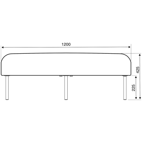 Stołek Variety ø 1200 Mm, Tkanina Pod Cs, Granatowy