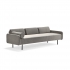 Sofa Trendy, 3 Miejscowa, Tkanina, Szary