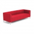 Sofa Roxy, 3-osobowa, Czerwony