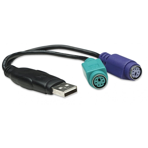 Konwerter Adapter Usb Na 2x Ps/2 Klawiatura Mysz