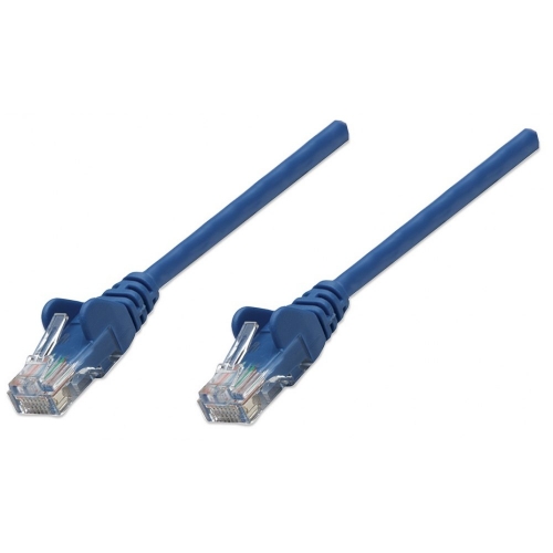 Patch Cord Cat5e Utp 0,5m Niebieski 100% Miedź