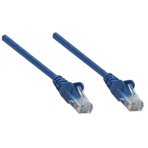 Patch Cord Cat5e Utp 0,5m Niebieski 100% Miedź