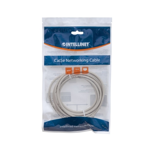 Patch Cord Cat5e Utp 0,5m Szary 100% Miedź