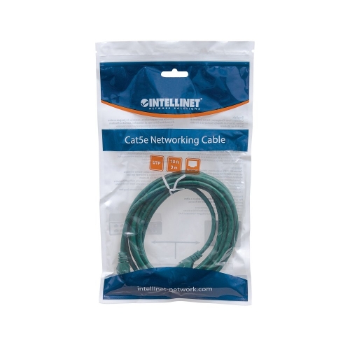 Patch Cord Cat5e Utp 3,0m Zielony 100% Miedź