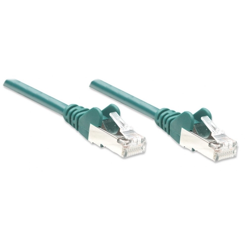 Patch Cord Cat5e F/utp 20m Zielony 100% Miedź