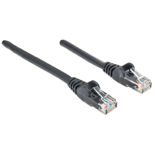 Patch Cord Cat6 Utp 0,5m Czarny 100% Miedź