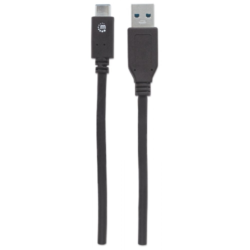 Kabel Usb C-a M/m 1,0m Usb3.1 Superspeed+ Czarny