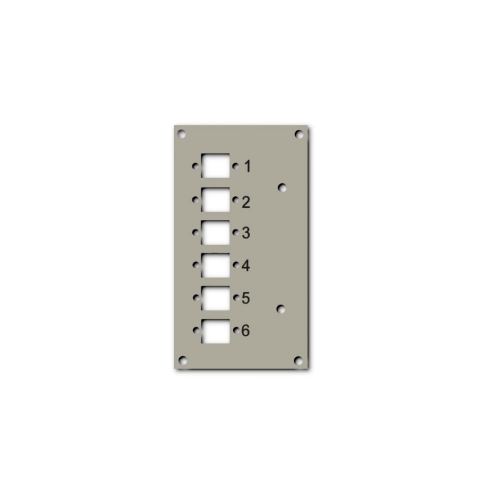 Panel Przedni Do Przełącznicy Efb 53705.1v3 Na 6 Adapterów