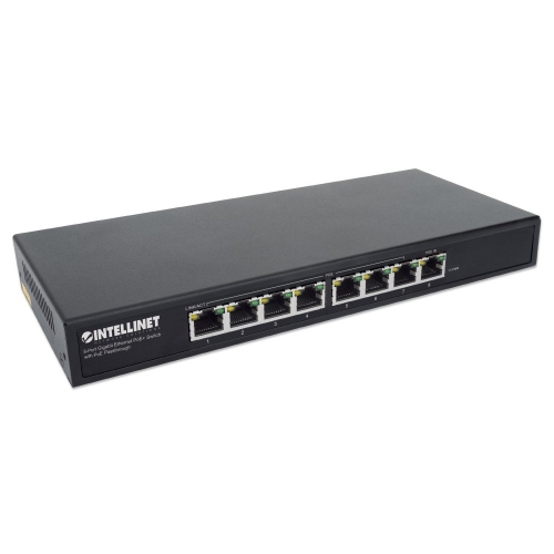 Switch Gigabit 8x Rj45 Poe+ 85w, Zasilanie Przez Poe