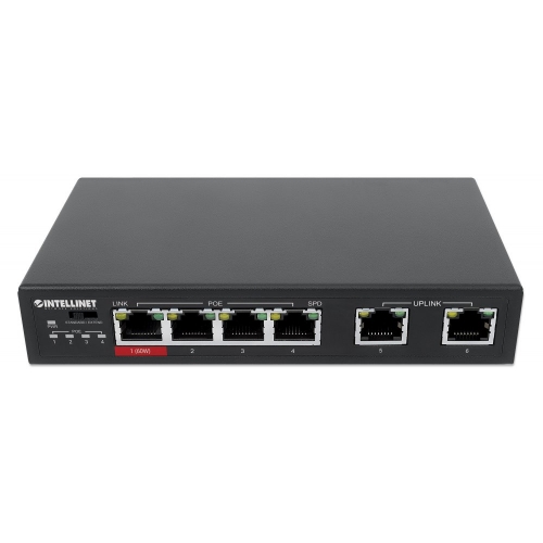 Switch 6 Portów Rj45 10/100 W Tym 3x Poe I 1x High-power Poe