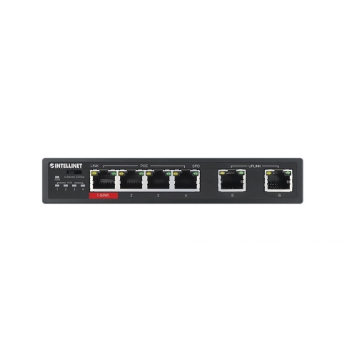 Switch 6 Portów Rj45 10/100 W Tym 3x Poe I 1x High-power Poe