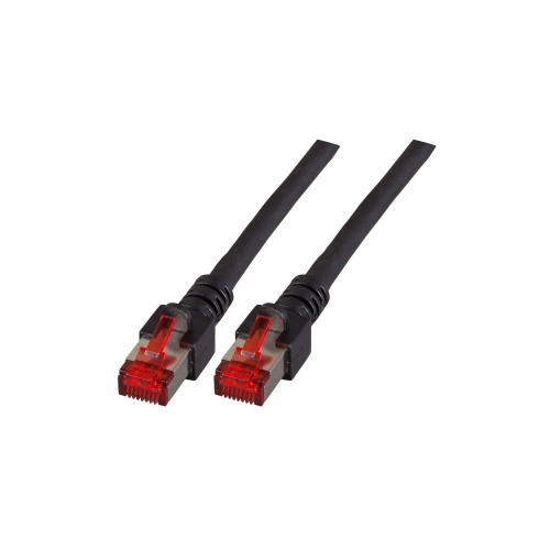 Patchcord Sftp 0,5m Cat.6 Lszh Czarny