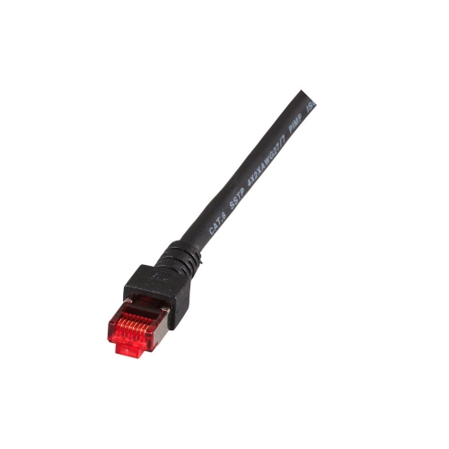 Patchcord Sftp 1m Cat.6 Lszh Czarny