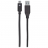 Kabel Usb C-a M/m 1,0m Usb3.1 Superspeed+ Czarny